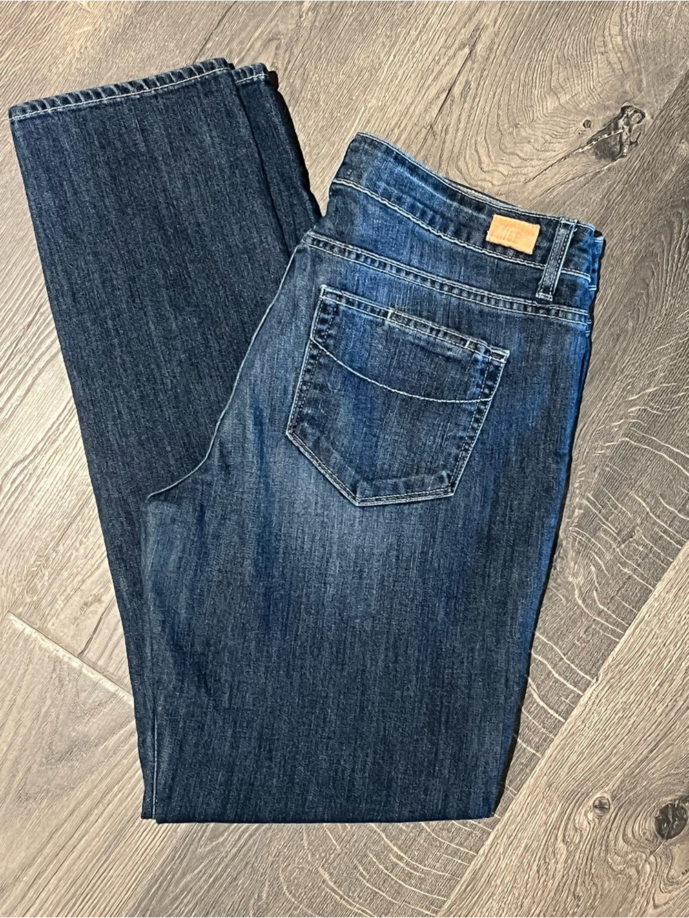 PAIGE Jimmy Jimmy Skinny Jeans | Dark Wash Distressed Stretch Denim Sz 29 EUC - Picture 2 of 8